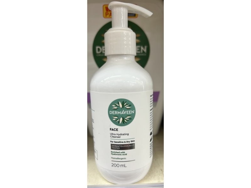 Dermaveen Face Ultra Hydrating Cleanser, 200 mL