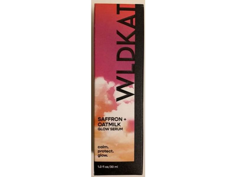 Wld Kat Glow Serum, Saffron + Oatmilk, 1.0 fl oz/30 mL