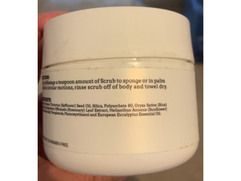 Bodynanny Sugar Body Scrub, Eucalyptus, 8 oz