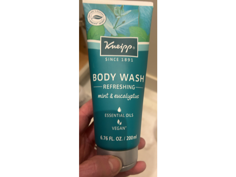 Kneipp Refreshing Body Wash, Mint & Eucalyptus, 6.76 fl oz/200 mL