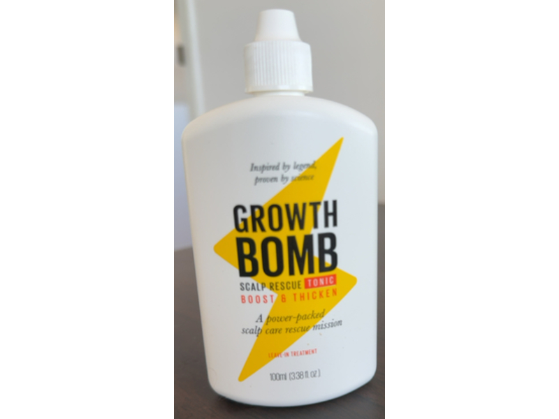 Growth Bomb Boost & Thicken Scalp Rescue Tonic, 3.38 fl oz/100 mL