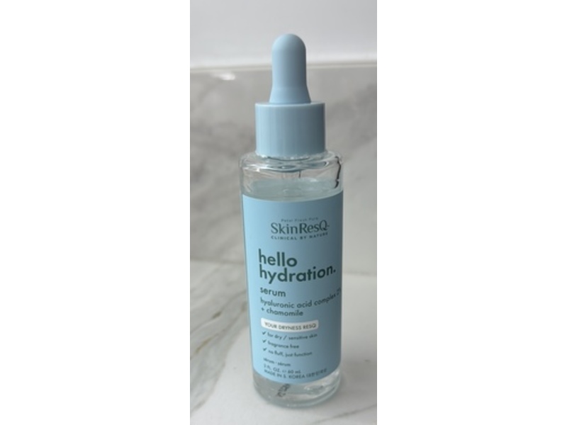 Skin ResQ Hello Hydration Serum, Hyaluronic Acid Complex 2% + Chamomile, 2 fl oz/60 mL