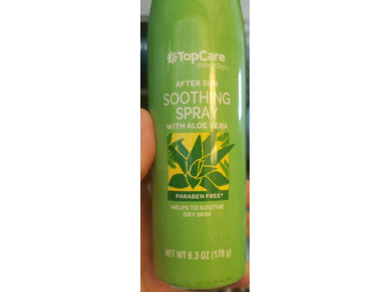 Top Care After Sun Soothing Spray, Aloe Vera, 6.3 fl oz/178 g