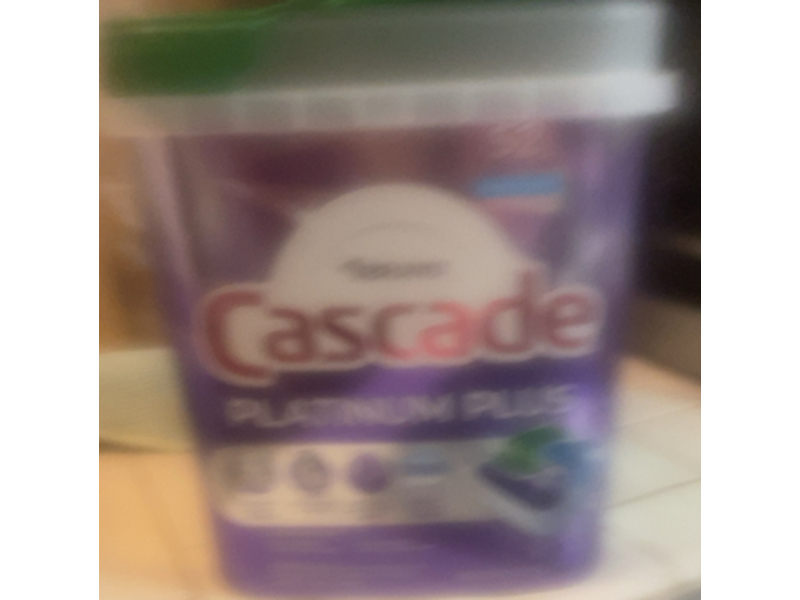 Cascade Platinum Plus Dishwasher Pod, Fresh, 52 Loads