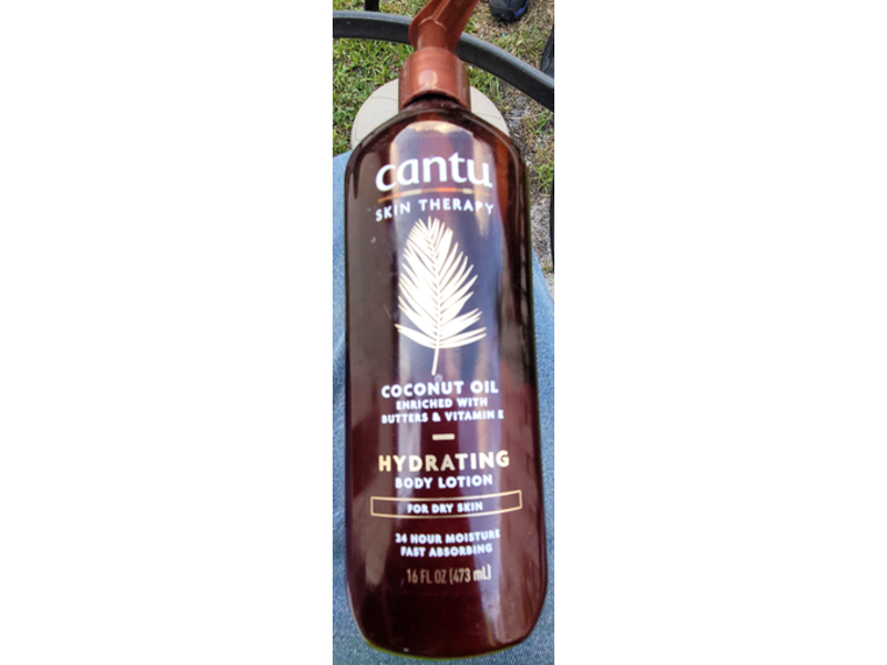 Cantu Skin Therapy Body Lotion, Hydrating, Coconut Oil, 16 fl oz/473 mL