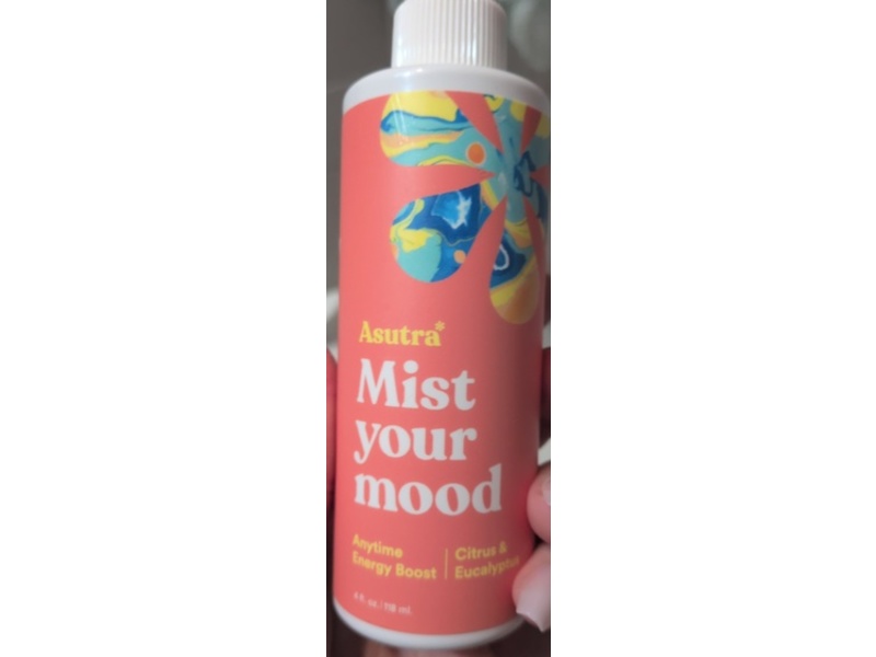Asutra Mist Your Mood, Citrus & Eucalyptus, 4 fl oz/118 mL