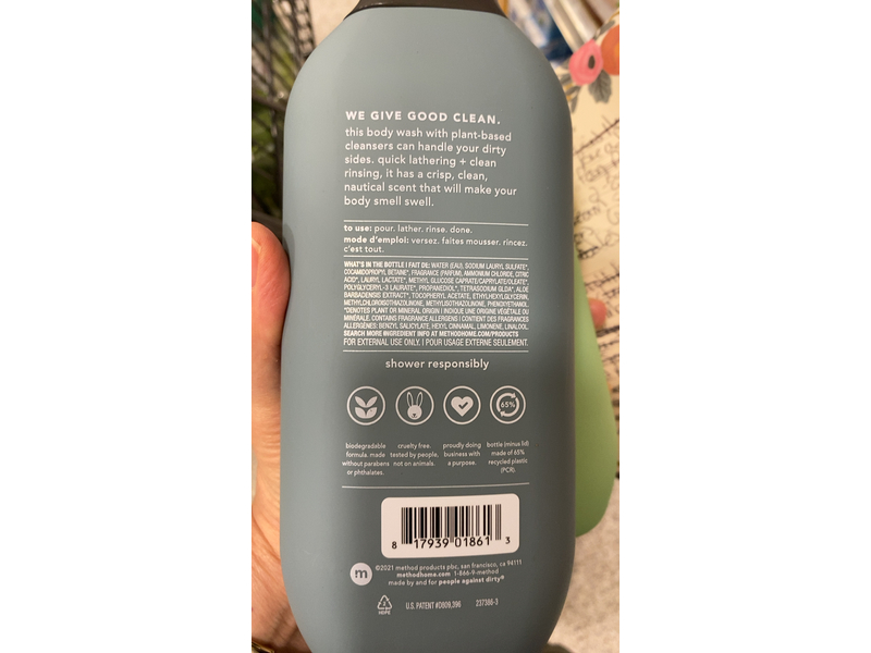 Method Men Body Wash, Sea + Surf, 532 mL/18 fl oz