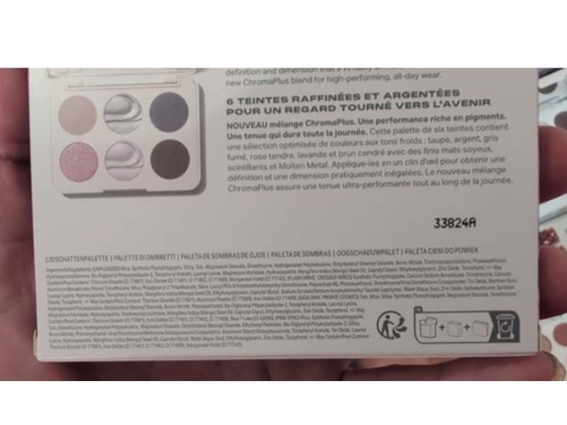 Morphe Eyeshadow Palette, Cyber Chrome, 0.26 oz/7.5 g