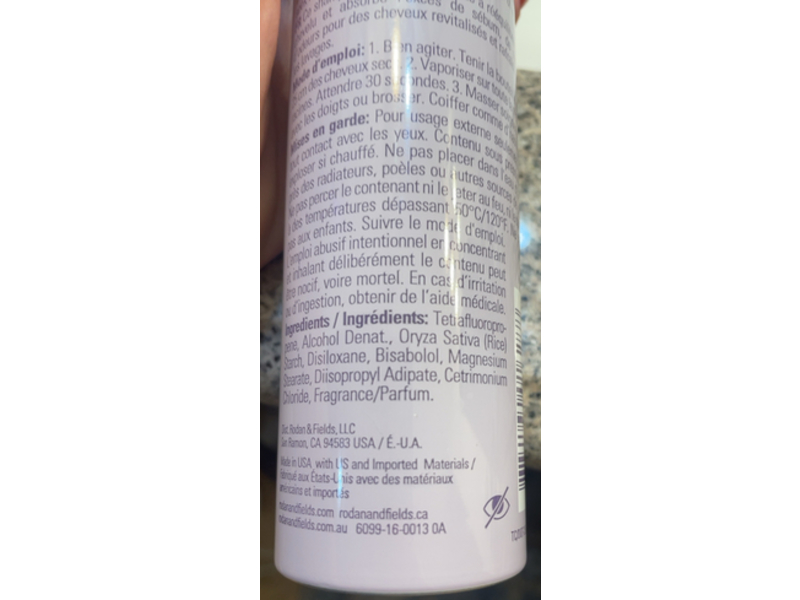 Rodan + Fields Refresh + Dry Shampoo, 8 oz/196 mL