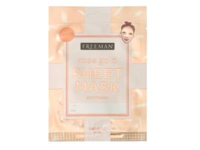 Freeman Sheet Mask Soothing, Rose Gold, 0.47 fl oz/14 mL, Pack Of 2