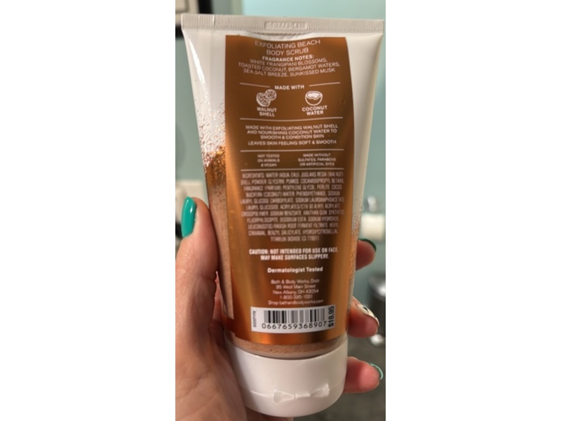 Bath & Body Works Exfoliating Brach Body Scrub, At The Beach, 6.6 oz/187 g