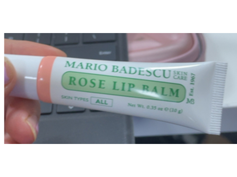 Mario Badescu Skin Care Lip Balm, Rose, 0.35 oz/10 g