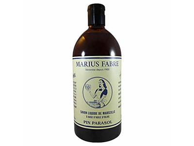 Marius Fabre Marseille Liquid Soap, Pine Parasol, 33.8 fl oz, 1L