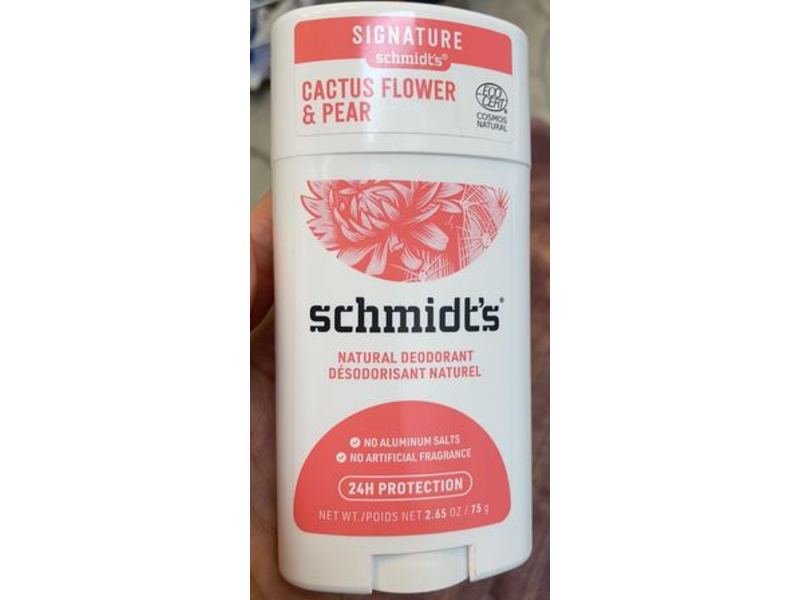Schmidt's Natural Deodorant, Cactus Flower & Pear, 2.65 oz/75 g
