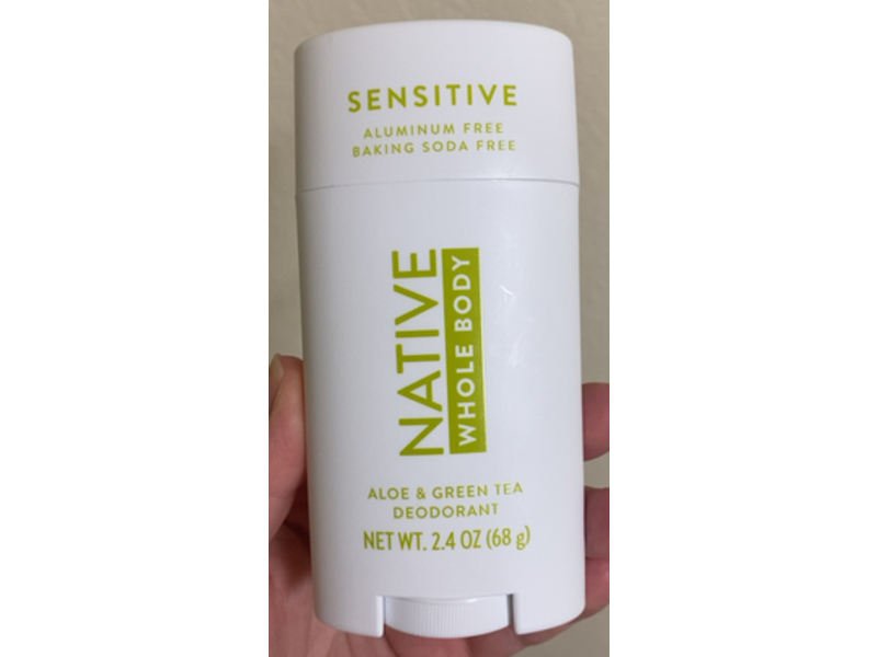 Native Whole Body Deodorant, Aloe & Green Tea, 2.4 oz/68 g