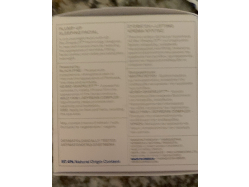 Korres 4D Bio-ShapeLift Plumping-Up Sleeping Facial, Black Pine, 1.35 fl oz/40 mL