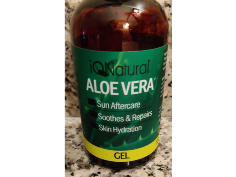 Iqnatural Gel Sun Aftercare, Aloe Vera, 8 oz