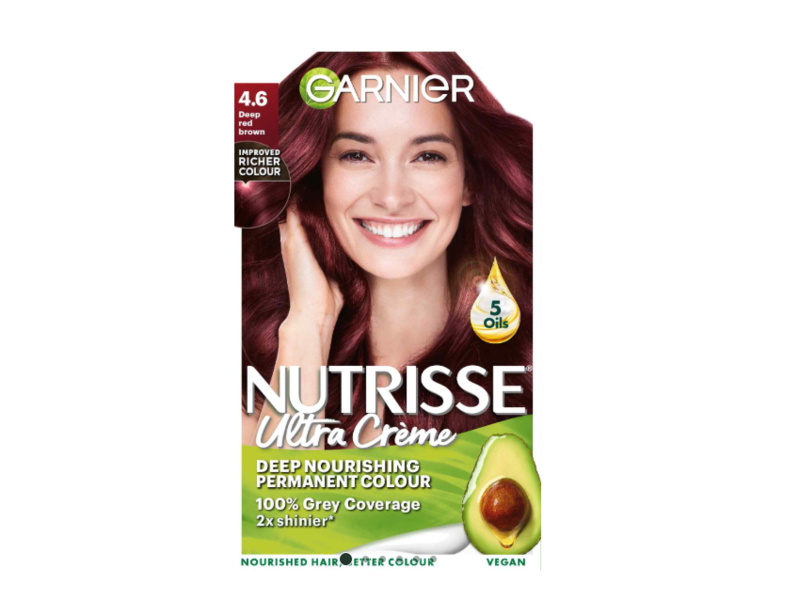 Garnier New Nutrisse Ultra Creme Permanent Hair Colour, 4.6 Deep Red
