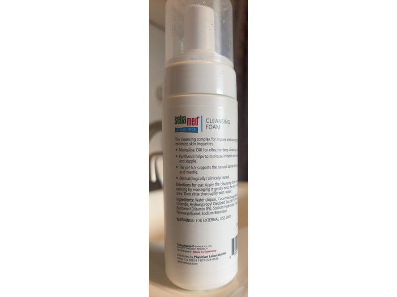 Sebamed Clear Face Cleansing Foam, 5.07 fl oz/150 mL, Pack Of 2