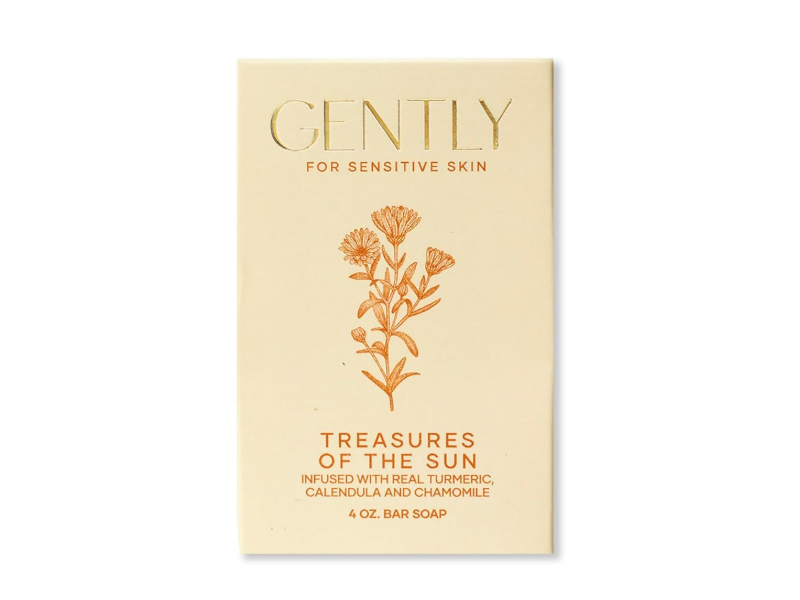Gently Soap Treasures Of The Sun, Turmeric, Calendula & Chamomile, 4 oz