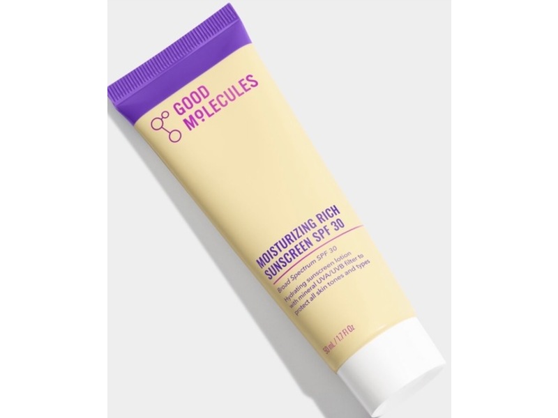 Good Molecules Moisturizing Rich Sunscreen, SPF 30, 1.7 fl oz/50 mL