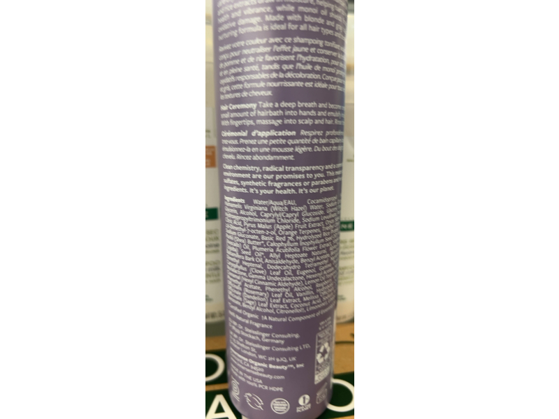 Innersense Bright Balance Hairbath A Toning Shampoo, 10 fl oz/295 mL