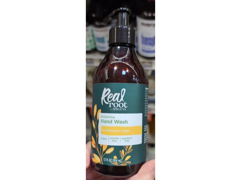 Real Root By Sprouts Moisturizing Hand Wash, Sandalwood Sage, 12 fl oz/354 mL