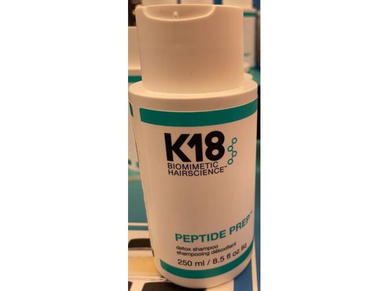 K18 Biomimetic Hairscience Peptide Prep Detox Shampoo, 8.5 fl oz/250 mL