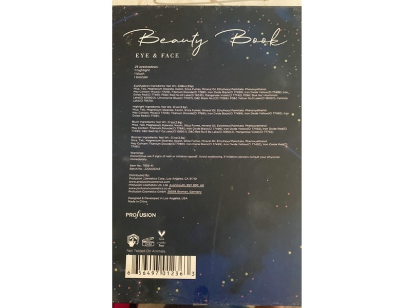 PROfusion Eye & Face Makeup Palette, Beauty Book