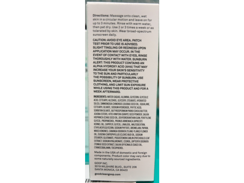 good.clean.goop beauty The Fruit Exfoliating Scrub, 1.7 fl oz/2 oz