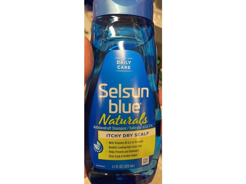 Selsun Blue Naturals Antidandruff Shampoo, Itchy Dry Scalp, 11 fl oz/325 mL