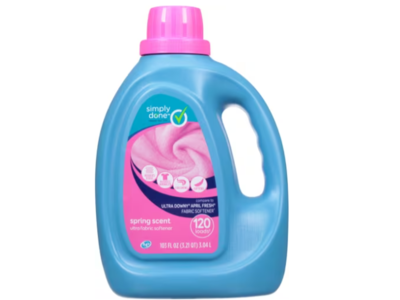 Simply Done Ultra Fabric Softener, Spring Scent, 120 Loads, 103 fl oz/3.04 L