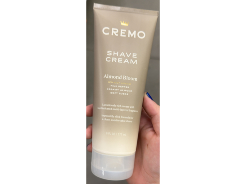 Cremo Moisturizing Shave Cream, Almond Bloom, 6 fl oz/177 mL