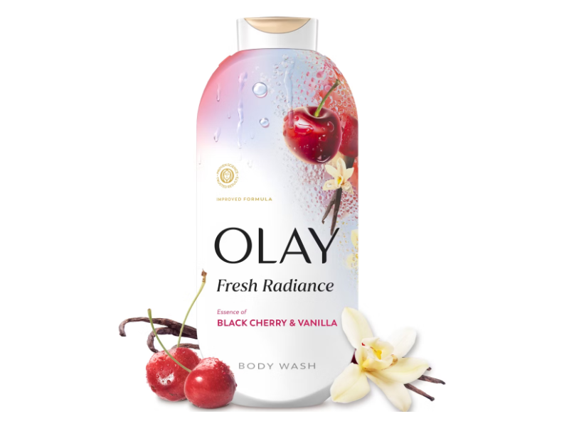Olay Fresh Radiance Body Wash, Black Cherry & Vanilla, 22 fl oz/650 mL