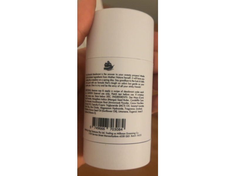 Milkman Natural Deodorant, Bay Bounty, 2.5 oz/75 mL