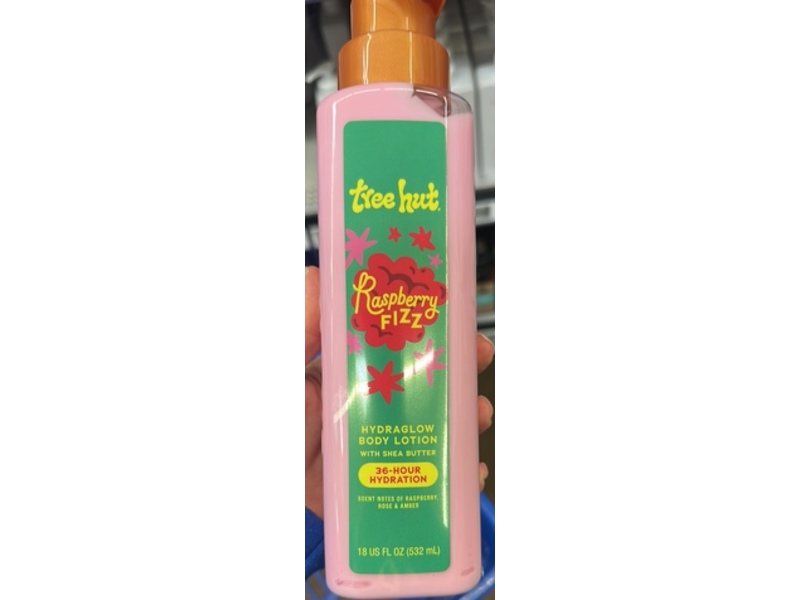 Tree Hut Hydraglow Body Lotion Raspberry Fizz, 18 fl oz/532 mL