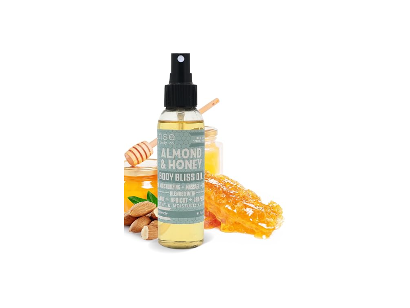 Rinse Bath & Body Bliss Oil Spray, Almond & Honey, 4 oz
