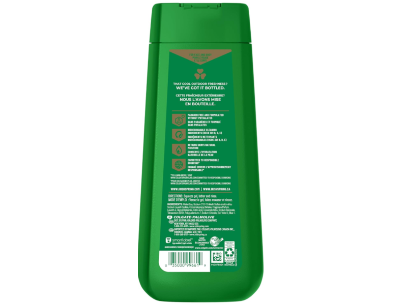 Irish Spring Moisture Blast Face + Body Wash, 20 fl oz/591 mL