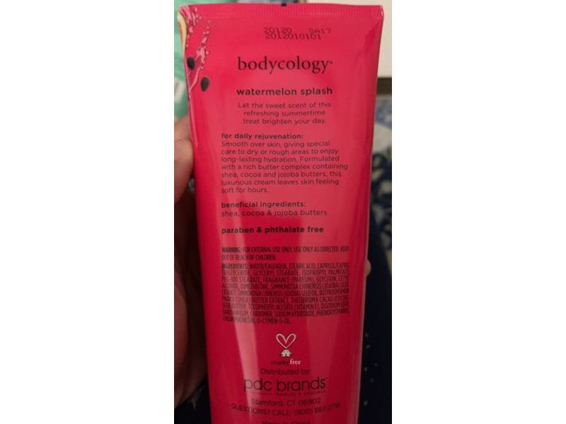 Bodycology Body Cream, Watermelon Splash, 8 oz/227 g