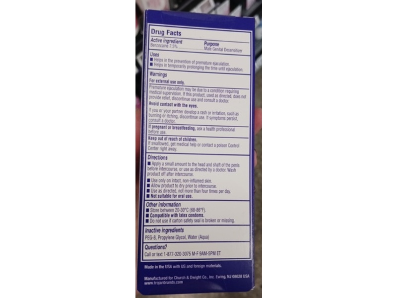 Trojan Extended Pleasure Delay Spray, 2 fl oz/60 mL