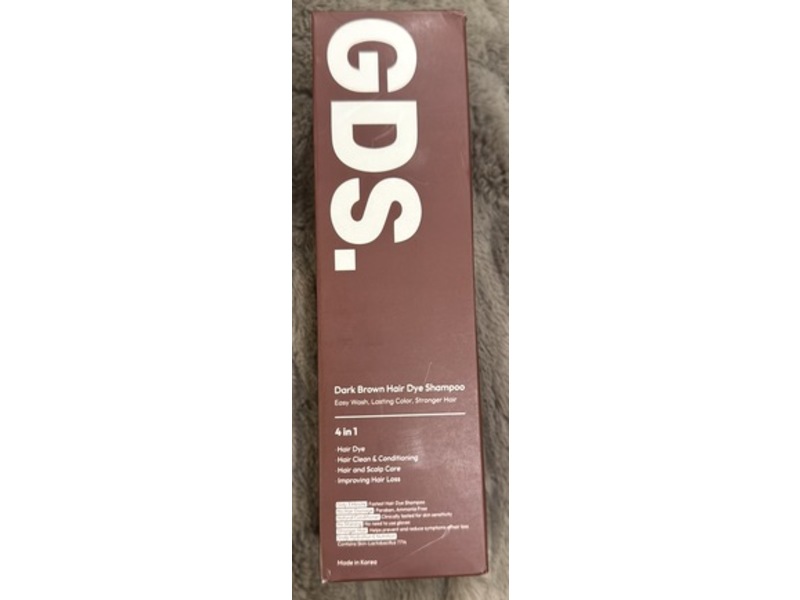 GDS Hair Dye Shampoo, Dark Brown