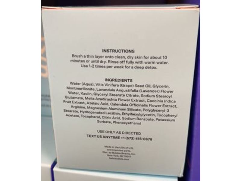 Bubble ComeClean Detoxifying Clay Mask, 1.52 fl oz/45 mL