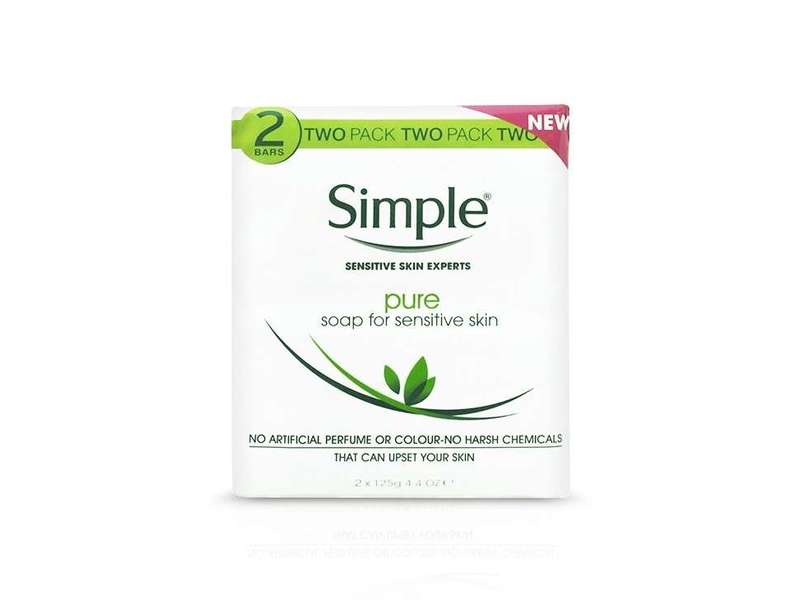 Simple Pure Soap Bar, 125 g (Pack of 2) Ingredients and Reviews