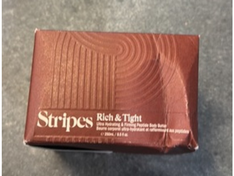 Stripes Ultra Hydrating & Firming Peptide Body Butter, Rich & Tight, 8.5 fl oz/ 250 mL