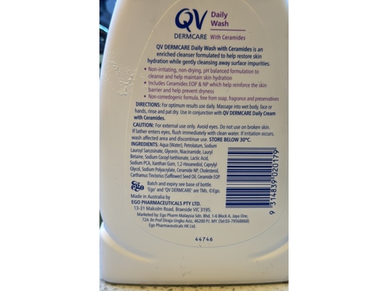 QV Dermcare Daily Wash, 350 mL