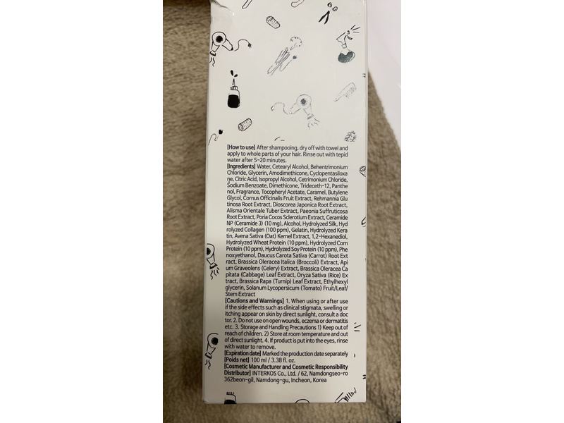 Elizavecca Cer-100 Collagen Ceramide Coating Protein Treatment , 3.38 fl oz/100 mL