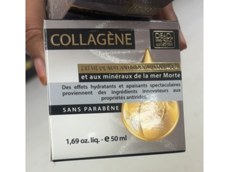 Dead Sea Collection Collagen Anti-Wrinkle Night Cream, 1.69 fl oz/50 mL