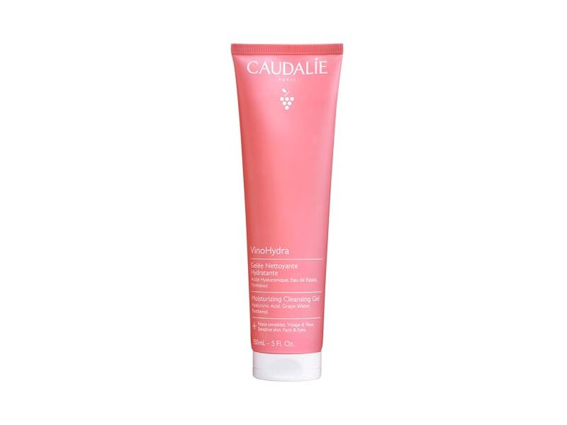 Caudalie VinoHydra Moisturizing Cleansing Gel, Hyaluronic Acid, Grape Water, Panthenol, 5 fl oz/150 mL