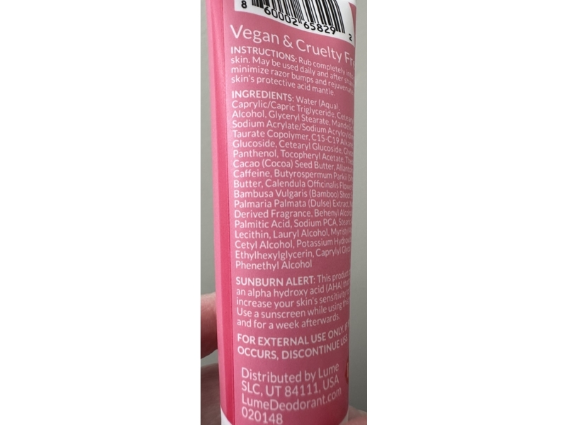 Lume Acidified Body Butter, Pink Peony, 10 oz/28 g
