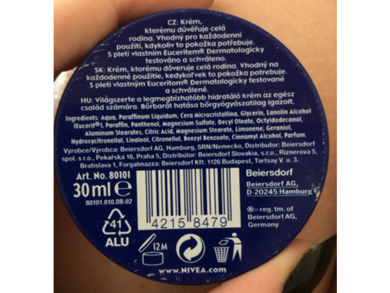 Nivea Creme, 30mL